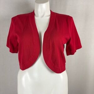 R&K Red Shrug Sweater